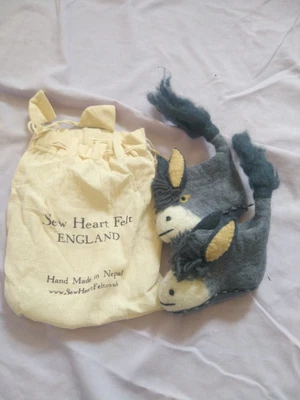 £3.99 • Buy Beautiful Handmade Donkey Baby Slippers From Nepal
