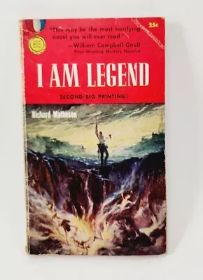 Vtg Richard MATHESON  I Am Legend 1st PB EDITION 1st Edition 1957 2nd Print • $49.99