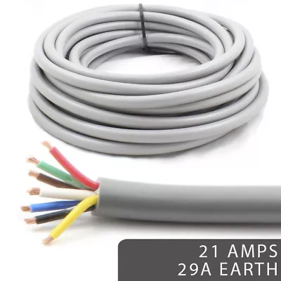 $428.05 • Buy *29Amp Heavy Duty Earth 21 AMP Rated* 7 Core Cable Wire Caravan Trailer Lights