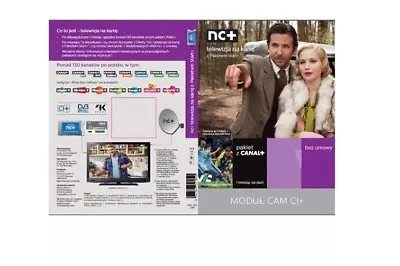 £132.99 • Buy Modul 4k Cam Ci Nc+ Telewizja Na Karte 4k 12 Miesiac Cyfrowy Polsat Sport