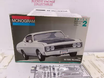 Monogram ‘69 Ford Talladega 1/24 Model Kit Open Box/Complete 1991 Kit • $19.95