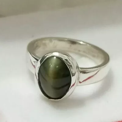 Natural Cats Eye Ring Statement Handmade Birthstone Ring For Men And Woman • $69