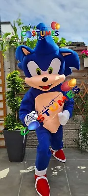 Hire  Sonic The Hedgehog Lookalike Costume Mascot Fancy Dress Delivery UJW UK • £50