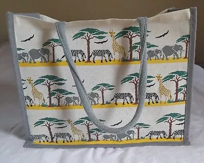£35 • Buy Safari EMMA BRIDGEWATER Elephant/Giraffe/Zebra-Jute/Tote Bag-NWOT RRP £75