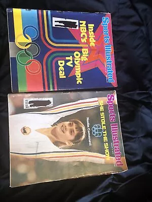 Vintage Olympics Sports Illustrated. 76 & 77. NBC Tv Deal & Nadia Comaneci • $2.99