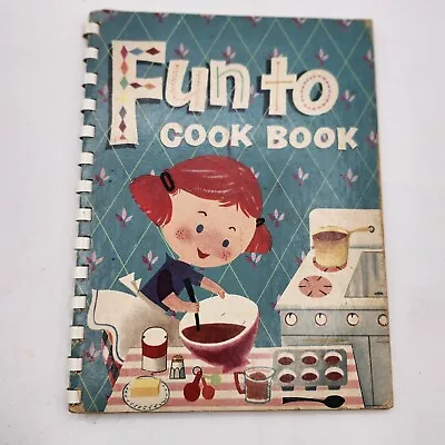 Fun To Cook Book Carnation Company Spiral Bound Vintage 1955 Margie Mary Blake • $6.99