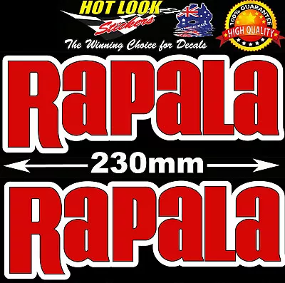 Rapala Fishing Boat Stickers For 4X4 Caravan Camping Tandem Trailer Fridge Kayak • $6.99