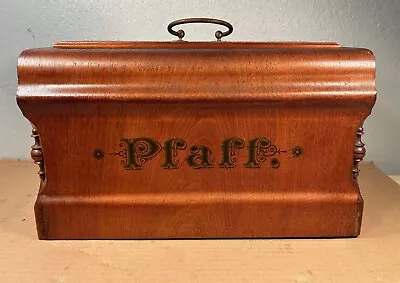 Antique 1901 Rare PFAFF Coffin Top Treadle Sewing Machine Wood Cover • $69.99