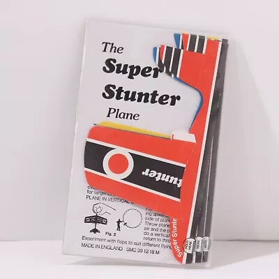 Super Stunter Paper Airplane Set Lot Of 3 Made In England New In Package Vintage • $12.50