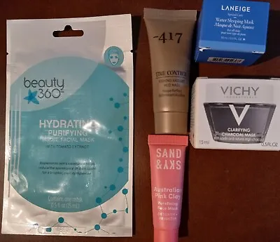 Lot Of5Cosmetic Masks Beauty Skin Care Beauty360 Sand& Sky417 Langerie Vichy • $8