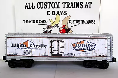 O Scale Lionel (3 Rail) Custom Lettered White Castle Reefer 🍩🍩🍩🍩lot Pg B • $99.99