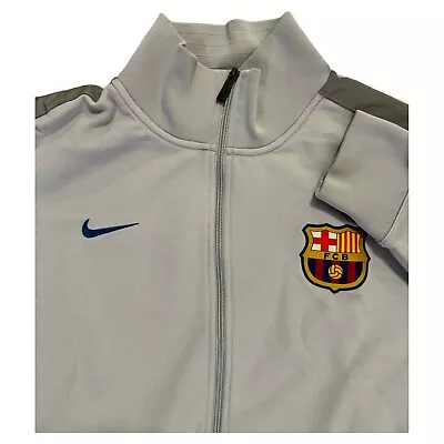 Nike DriFit FC Barcelona Full Zip Track Jacket Embroidered Patch/Swoosh Mens XXL • $34.97