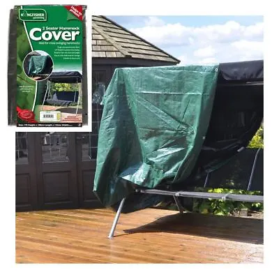 Reinforced Waterproof 2 Seater Garden Swinging Hammock Cover With Tie Down Cord • £12.49