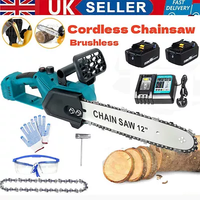 For Makita 18V Battery Mini Chainsaw 12Inch Portable Electric Chainsaw Cordless • £54