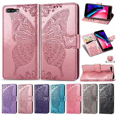 £1.19 • Buy Magnetic Butterfly Wallet Card S Lot Cover Flip Leather Case For Apple & Google