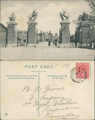 Hampton Court Palace West Front S469 GB 1905 Cancel • £4.10