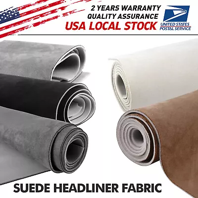 60  Headliner Fabric Foam Backed Auto Roof Liner Repair Upholstery Suede • $30.99