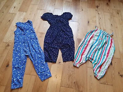 £5.99 • Buy Girls 3-4 Yrs Playsuit Bundle X3 Trouser Suit NEXT Mothercare Print Floral Multi