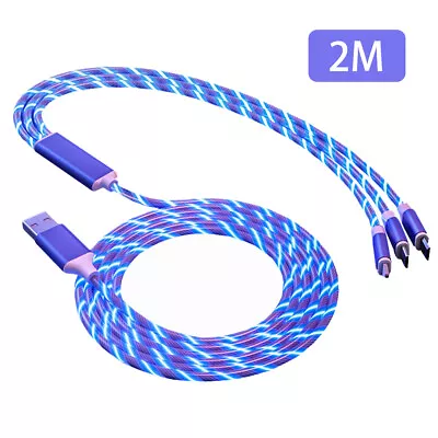 LED Light Up Charging Charger Cable USB Cord Android Type C Phone For Samsung US • $9.93