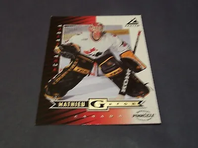 1997-98 Pinnacle Zenith Hockey 5x7 CUT #78 Mathieu Garon Canada • $1.99