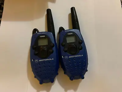 Lot Of 2 Motorola T5100 Talk About Hand Radios- Tested Work • $25