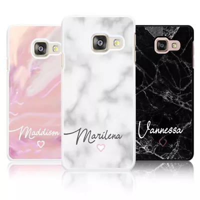 Personalised Marble NAME Case Samsung GALAXY A20E A40 A50 A70 A90 Initial Cover • £6.95