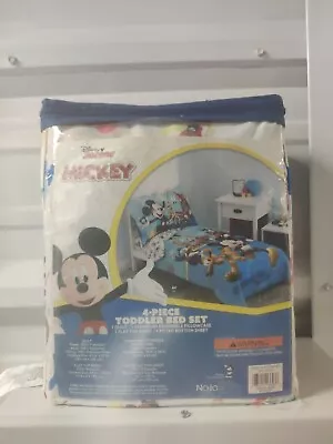 Disney Jr Mickey Mouse And  Friends Four  Piece Toddler Bed Set New  • $49.99