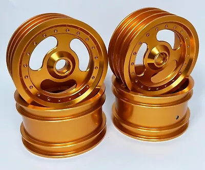 Vintage 2.2“Aluminum Wheels Gold For Team Associated RC10 World's Car • $127.05