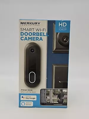 Merkury Smart Wi-Fi 1080p Doorbell Camera Works W/ Google Assistant - Open Box • $29.99
