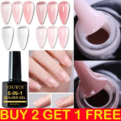 5 In 1 BIAB Builder Gel UV LED Gel Nail Polish Nail Extension Quick Builder Gel • £3.99