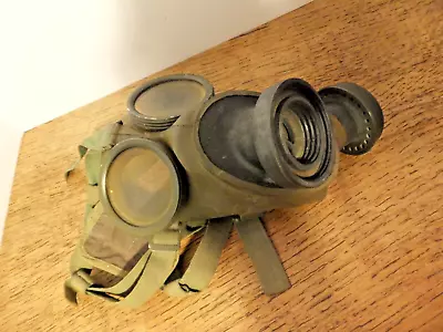 Vintage Military Gas Mask T.1 K-52 Green Respirator Chemical Biological • $25