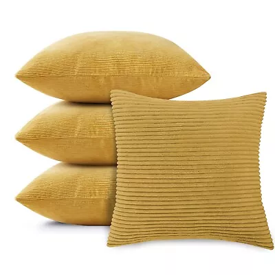 Velvet Cushions Filled Or Cushion Covers Pack 4 2 1  Bed Sofa Decor Pillows • £16.14