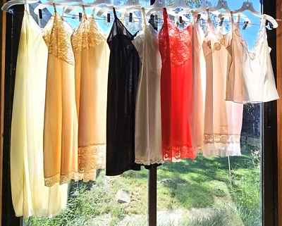 $39 • Buy Vintage Full Slip Lot~9~USA~VAN RAALTE ~LORRAINE~SEAMPRUFE~MOVIE STAR~KAYSER~36