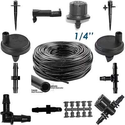 4mm Micro Irrigation Watering System Pipe & Matching Connectors DIY - Multi Item • £4.37