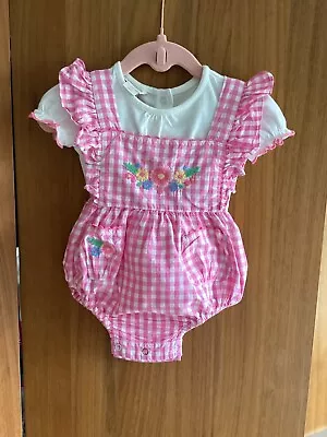 Monsoon Baby Girl Occasion Dresses & Rompers Summer Sets  0-3 3-6 & 6-9 Months • £4.50