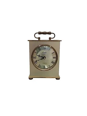 Metamec Carriage Table Clock Brass Elegant Collectible Clock • £39