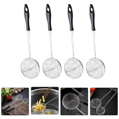4pc Stainless Steel Mesh Strainer Ladle For Pasta Spaghetti • £9.99