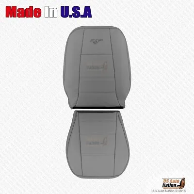 1999 2000 FOR Ford Mustang V6 Front Driver Bottom & Top Leather Seat Cover Gray • $275.02