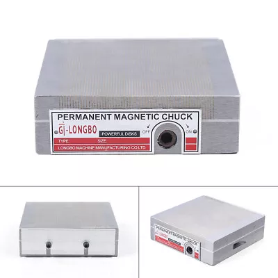  6  X 6  Fine Pole Permanent Magnetic Chuck Machining Workholding Machine • $78.02