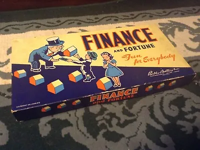 Vintage 1936 Parker Brothers Finance And Fortune Board Game (Before Monopoly) • $26.99