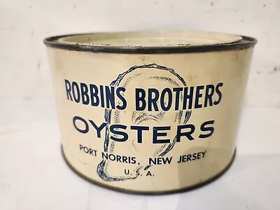 Rare Vintage Robbins Brothers Oyster Tin New Jersey • $24.99