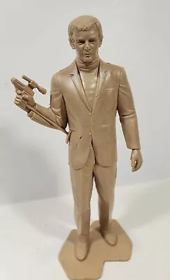 Marx Plastic Figure Man From Uncle Illya Kuryankin Vintage Grey Figure On Base • $11.65