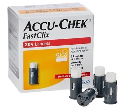 Accu-Chek FastClix 200+4 Lancets NEW With Box • £8.50