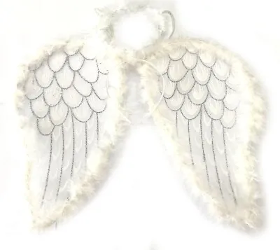 £7.45 • Buy Angel Wings & Halo Fancy Dress Halloween Dark Angel Costume Christmas Nativity