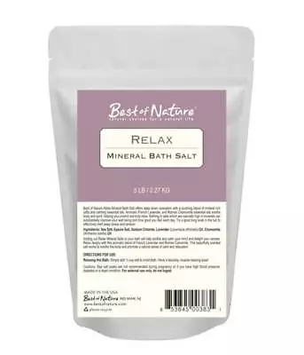 Best Of Nature Relax Mineral Bath Salt - 5 Pound Bag • $30