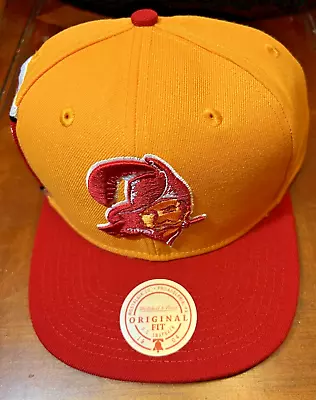 Tampa Bay Buccaneers Old Logo Orange Mitchell And Ness Snapback Hat Cap NFL- NWT • $59.99