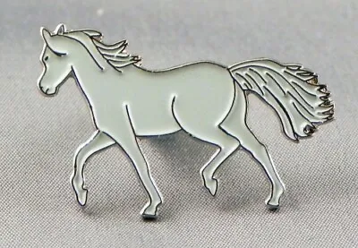 Grey Horse Enamel Pin Badge - New • £3.69