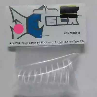 ECX RC Parts: Shock Spring Set Front White 1.5 (2): Revenge E/N • $9.99