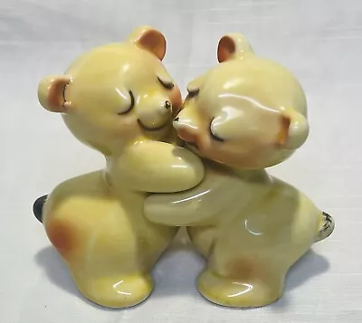 Vintage 1950’s Van Tellingen Hugging Yellow Bears Salt & Pepper Set • $14.95