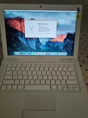 Apple MacBook 13  2.13GHz Inte  2GB Ram 160GB HD ElCapitan Mid-2009 Bad Battery • $55